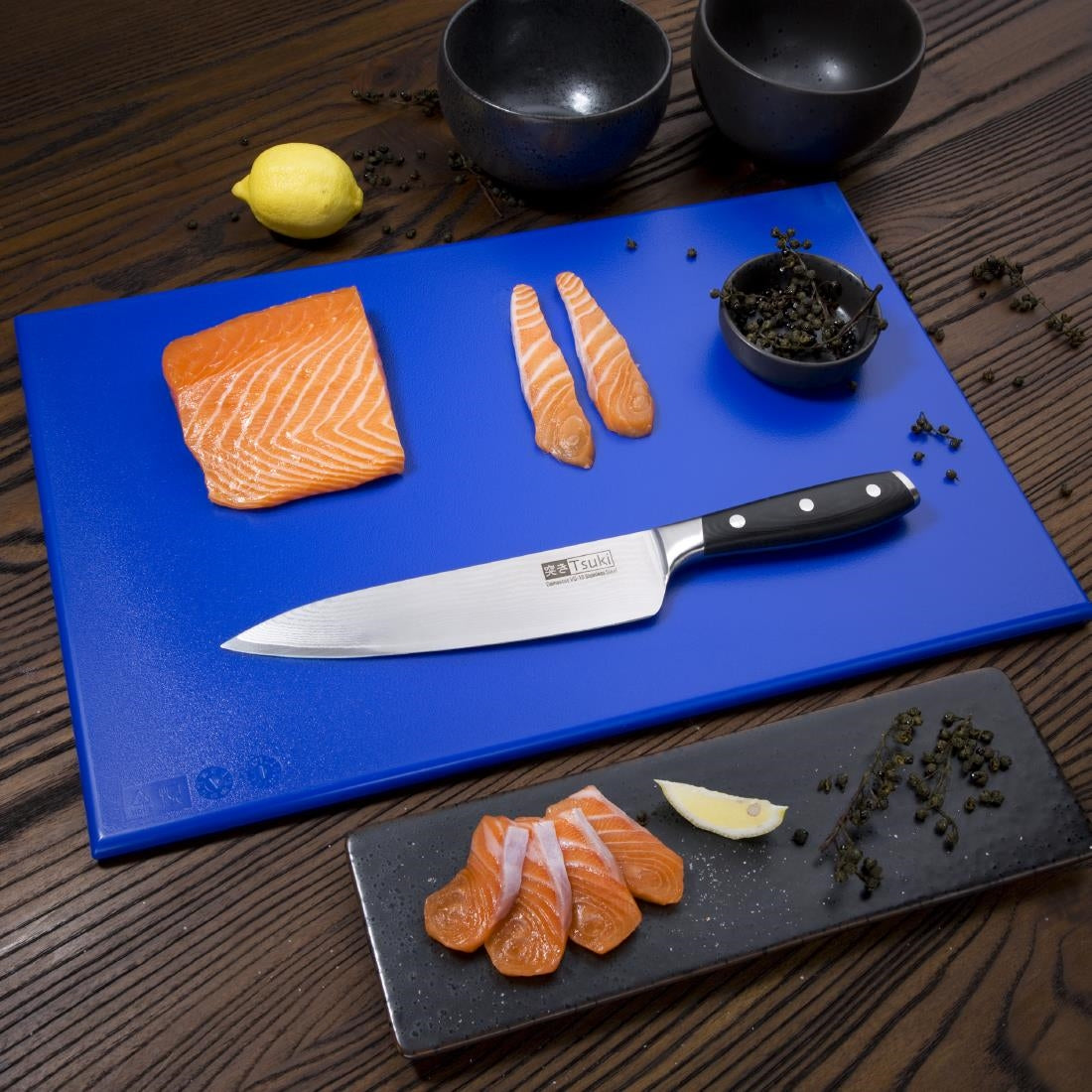 Hygiplas High Density Chopping Board Blue - 450x300x12mm - J008