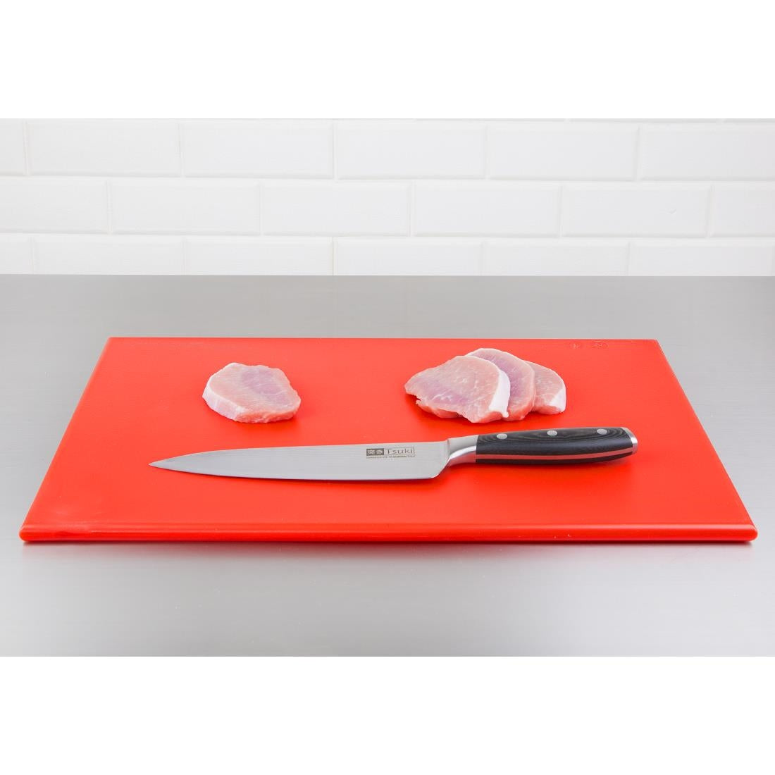 Hygiplas High Density Chopping Board Red - 450x300x12mm - J010