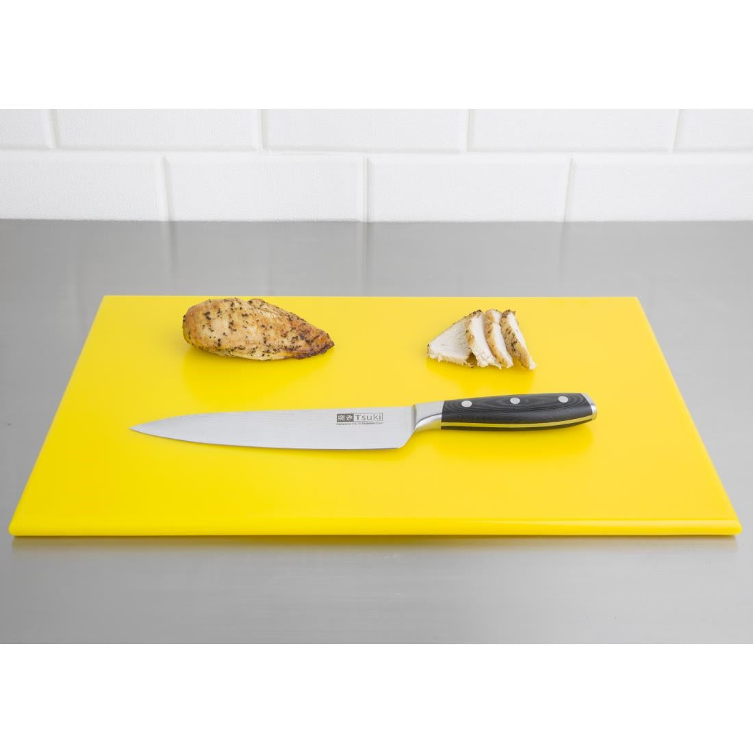 Hygiplas High Density Chopping Board Yellow - 450x300x12mm - J020