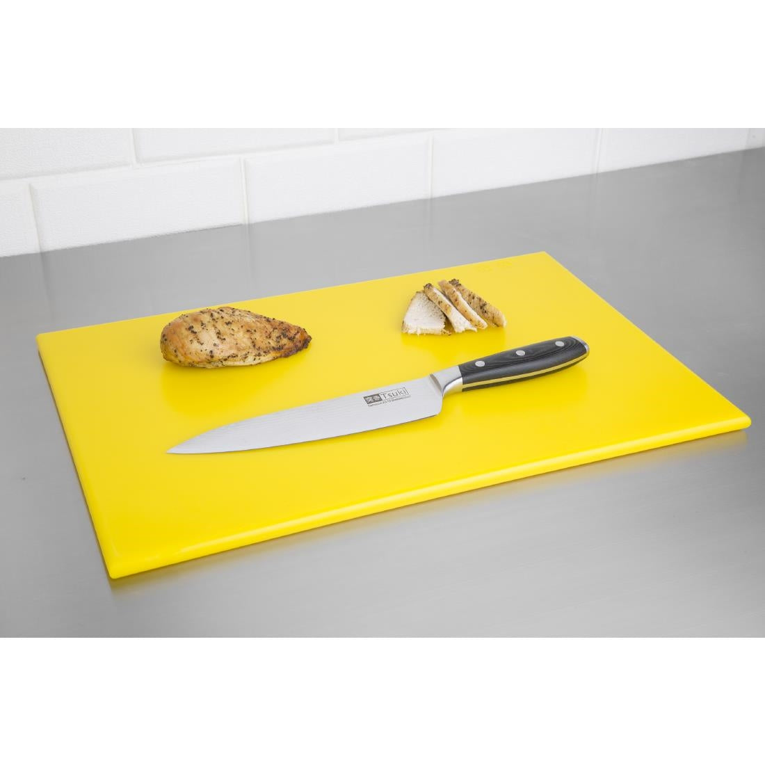 Hygiplas High Density Chopping Board Yellow - 450x300x12mm - J020