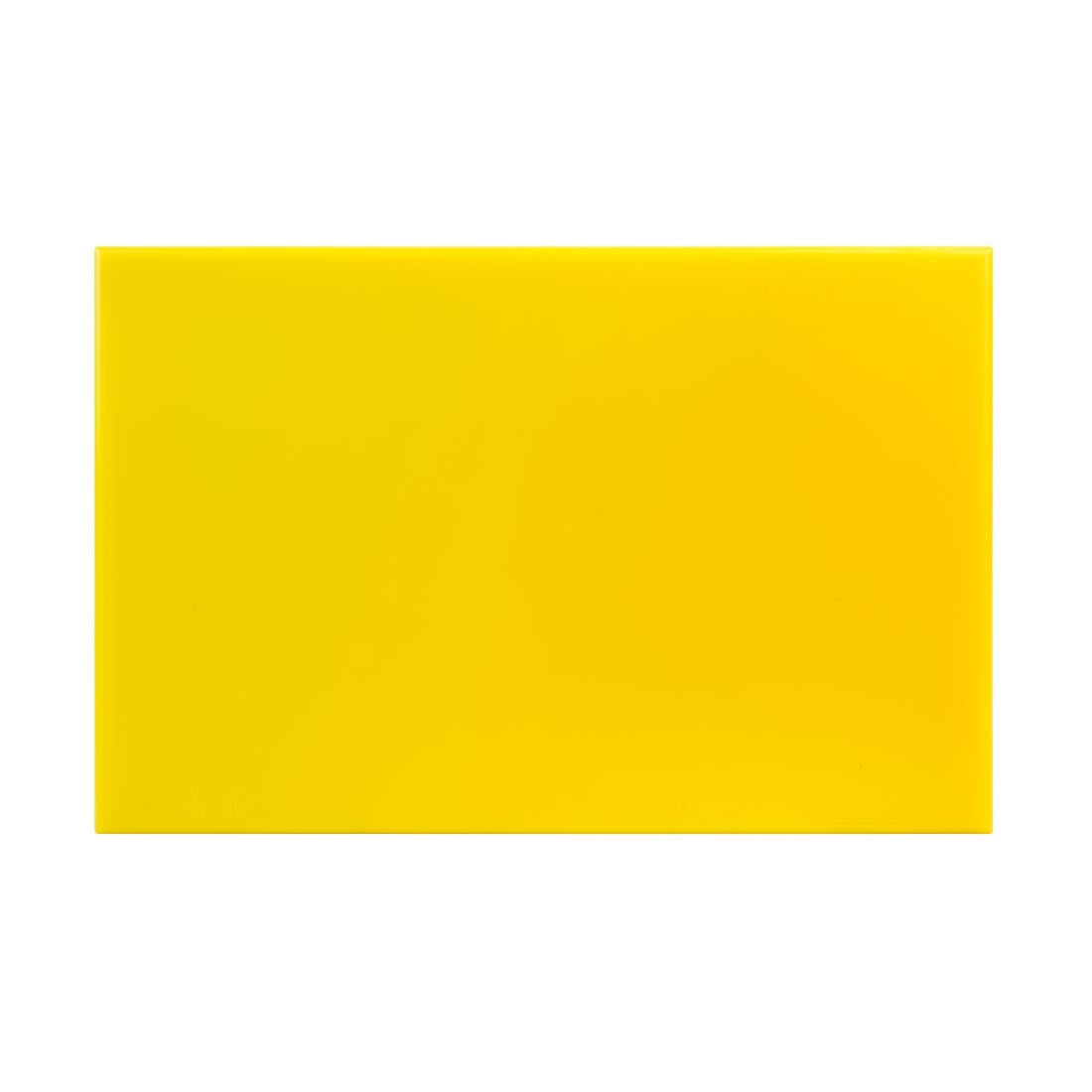 Hygiplas High Density Chopping Board Yellow - 450x300x12mm - J020