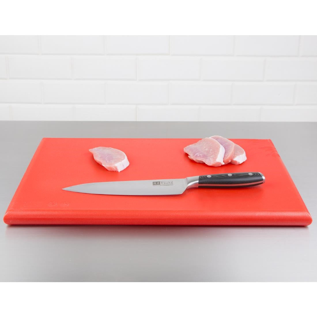 Hygiplas Extra Thick High Density Chopping Board Red - 450x300x20mm - J034