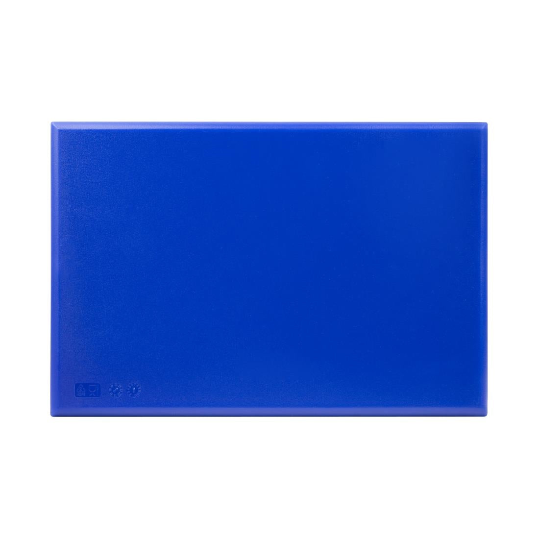 Hygiplas Extra Thick High Density Chopping Board Blue - 450x300x20mm - J036