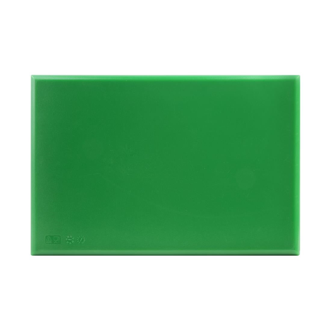 Hygiplas Extra Thick High Density Chopping Board Green - 450x300x20mm - J037