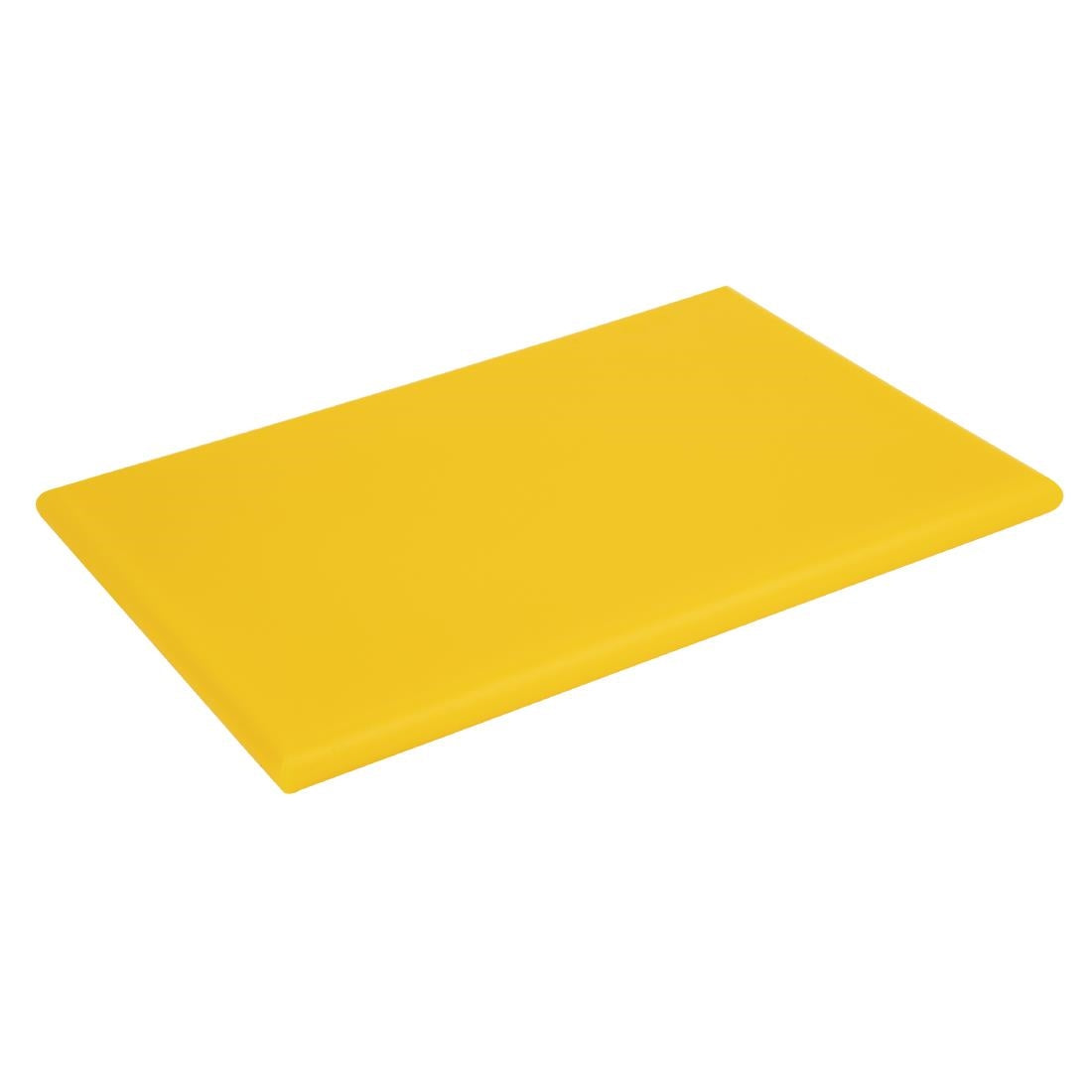 Hygiplas Extra Thick High Density Chopping Board Yellow - 450x300x20mm - J039