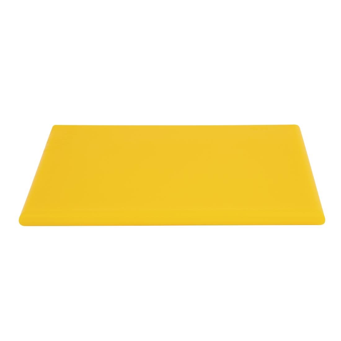 Hygiplas Extra Thick High Density Chopping Board Yellow - 450x300x20mm - J039