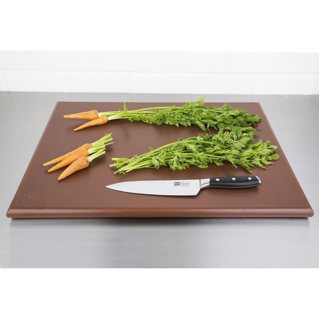 Hygiplas Extra Thick High Density Chopping Board Brown - 600x450x25mm - J041