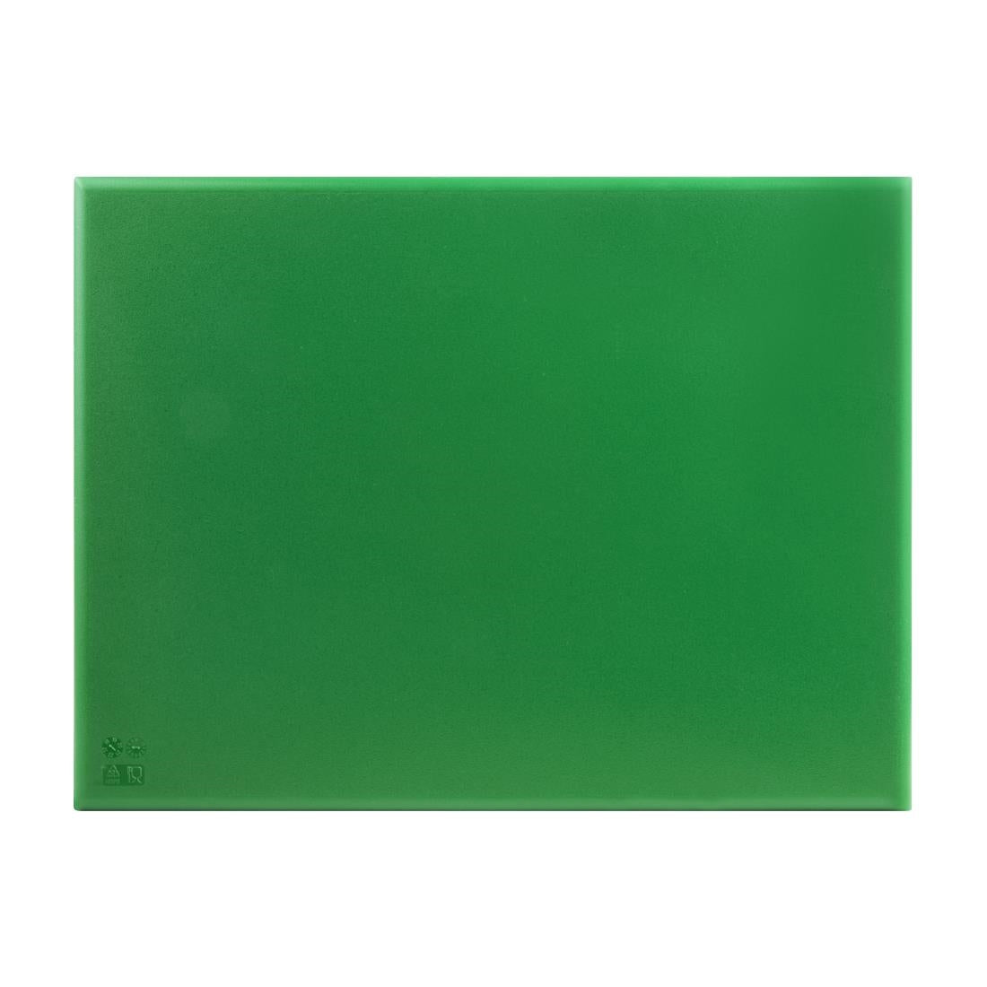 Hygiplas Extra Thick High Density Chopping Board Green - 600x450x25mm - J043