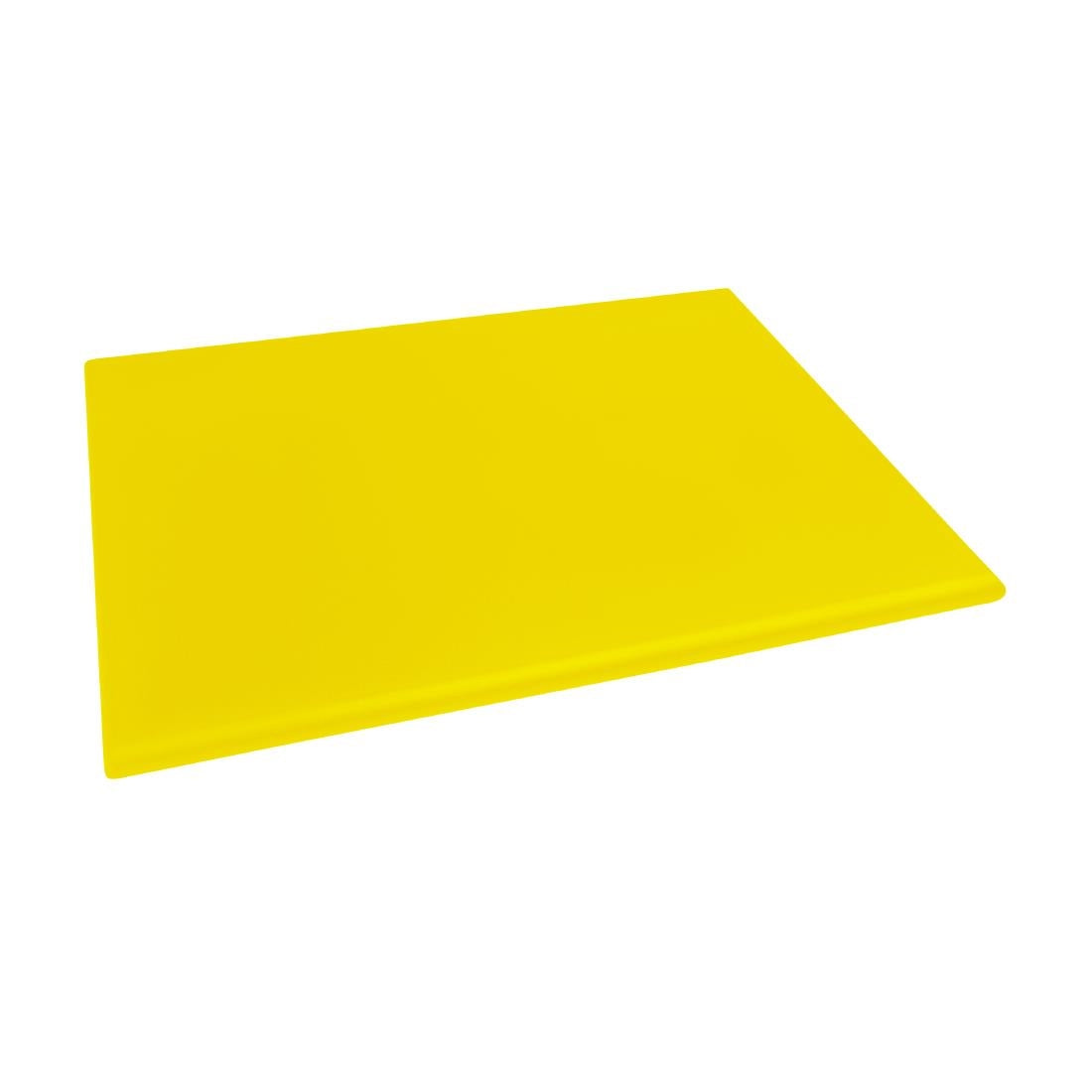 Hygiplas Extra Thick High Density Chopping Board Yellow - 600x450x25mm - J045