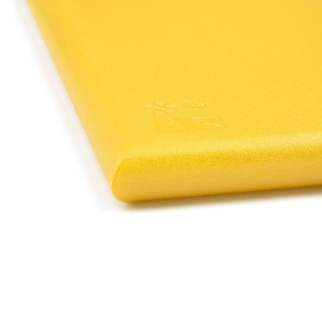 Hygiplas Extra Thick High Density Chopping Board Yellow - 600x450x25mm - J045