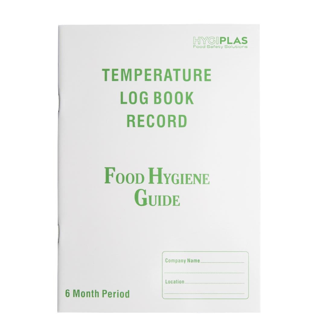 Hygiplas Temperature Log Book - J201