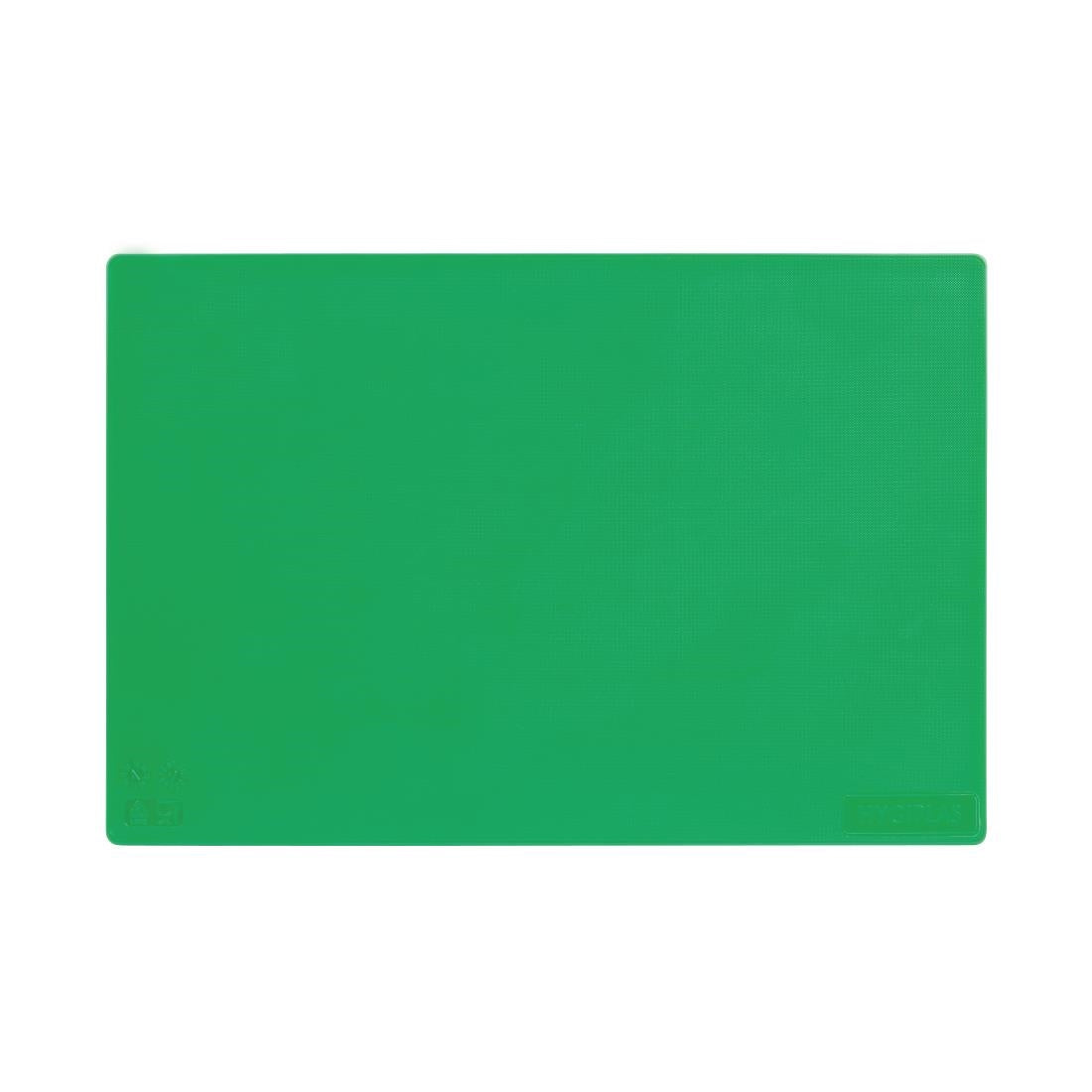Hygiplas Low Density Chopping Board Green - 450x300x10mm - J253