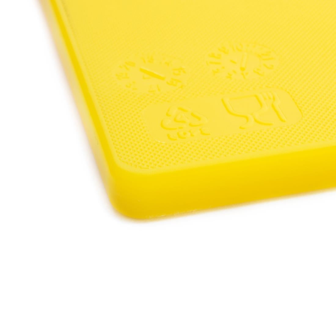 Hygiplas Low Density Chopping Board Yellow - 450x300x10mm - J254