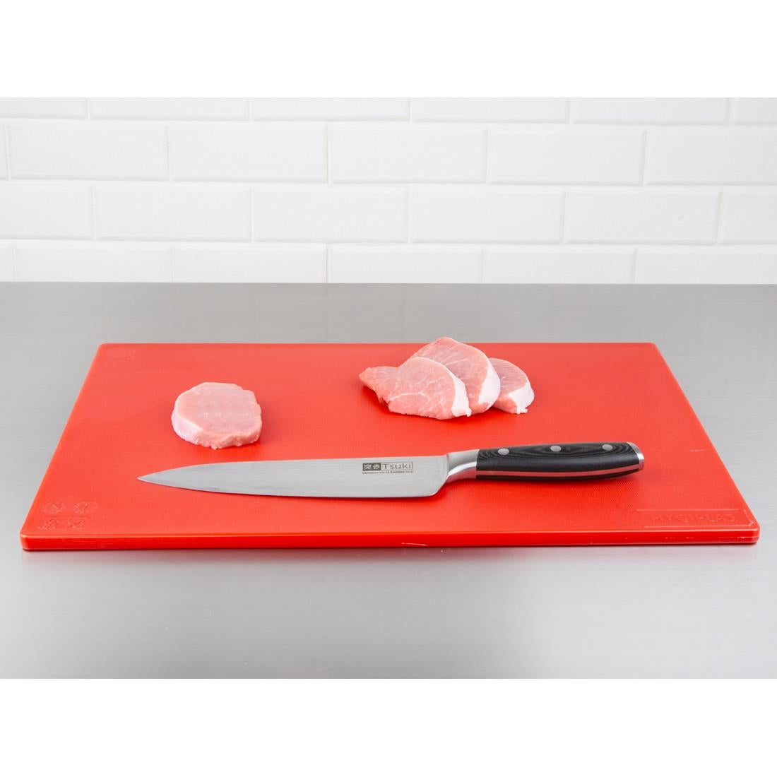 Hygiplas Low Density Chopping Board Red - 450x300x10mm - J255