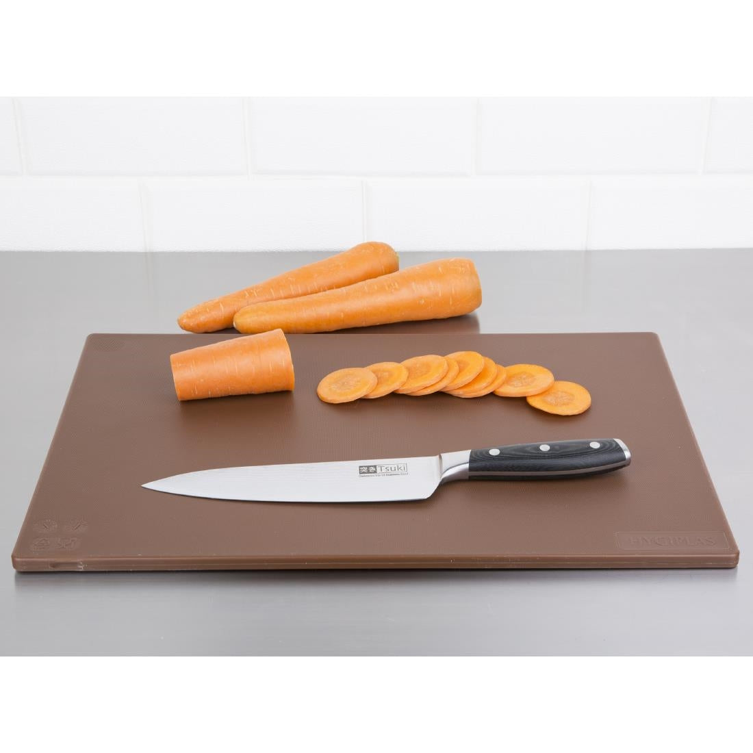 Hygiplas Low Density Chopping Board Brown - 450x300x10mm - J256