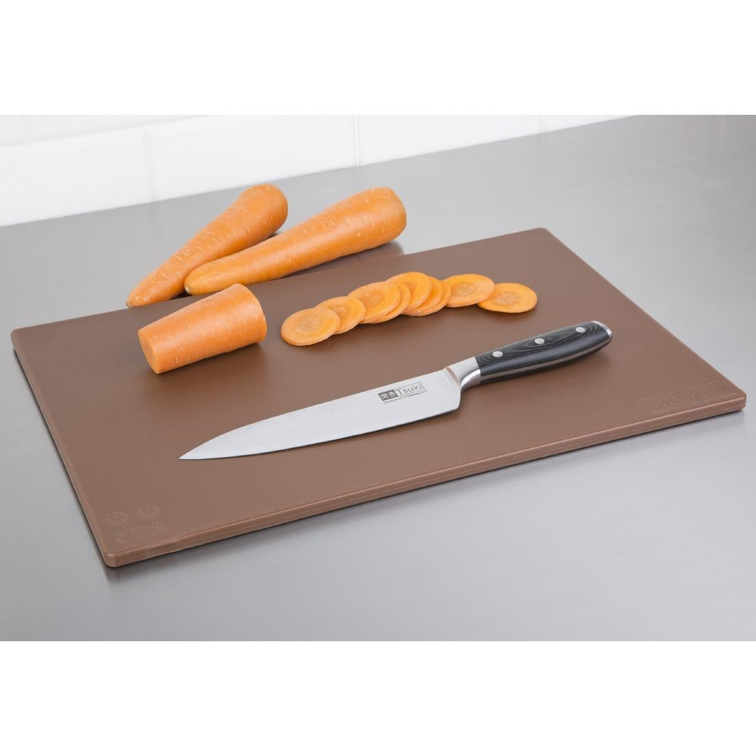 Hygiplas Low Density Chopping Board Brown - 450x300x10mm - J256