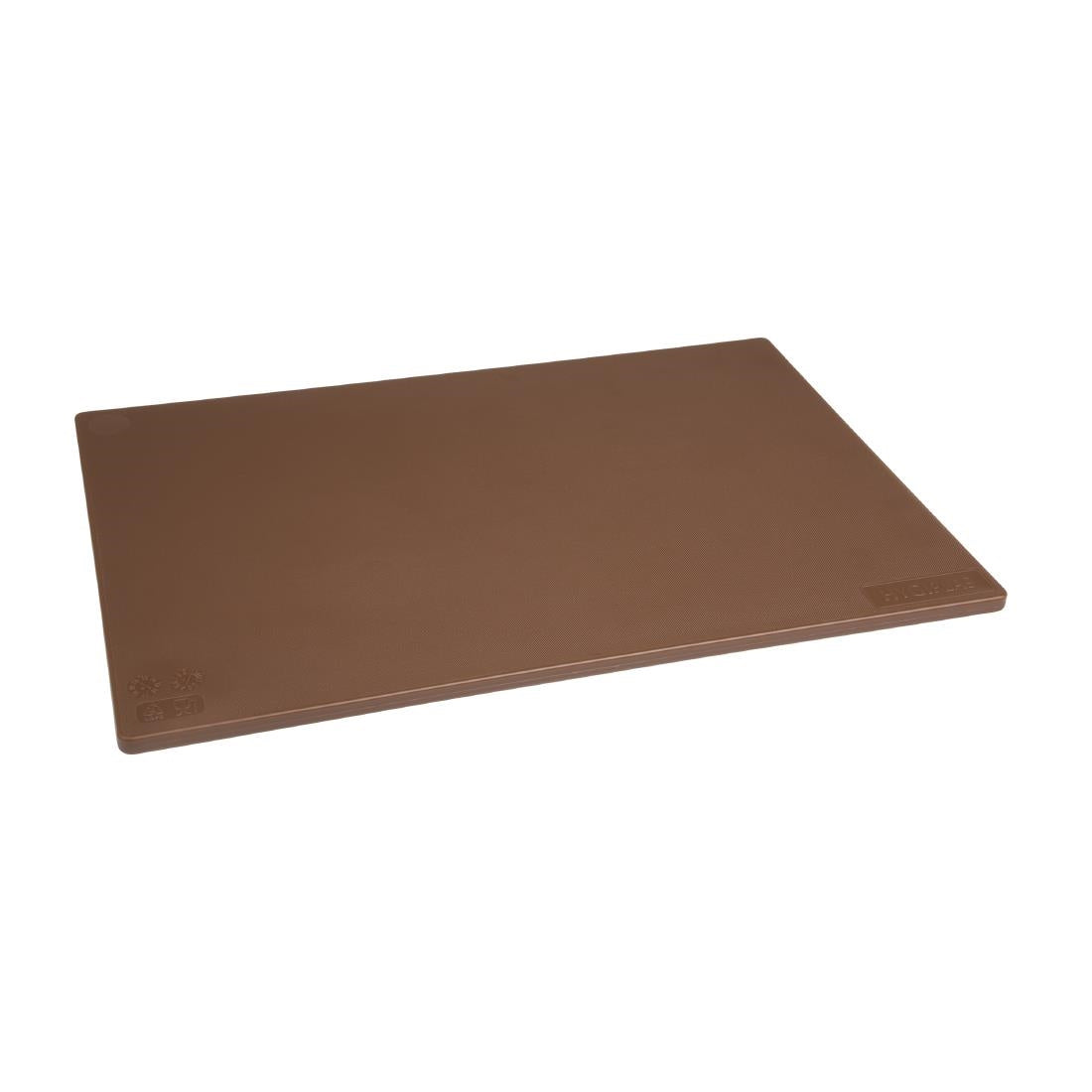 Hygiplas Low Density Chopping Board Brown - 450x300x10mm - J256