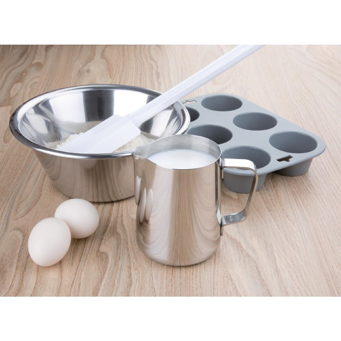 Olympia Milk Jug Stainless Steel 340ml - J316