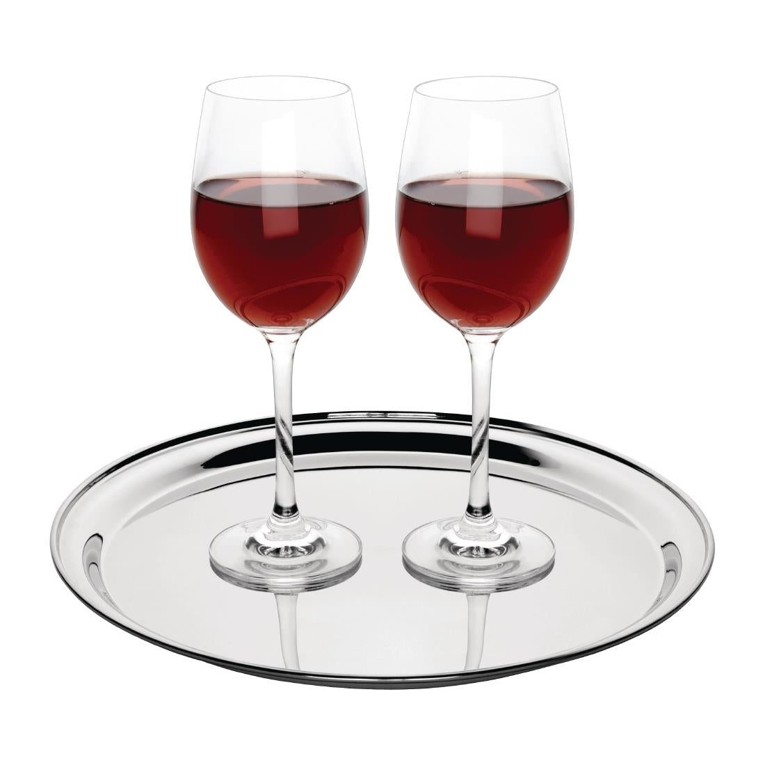 Olympia Stainless Steel Round Serving Tray 305mm - J828