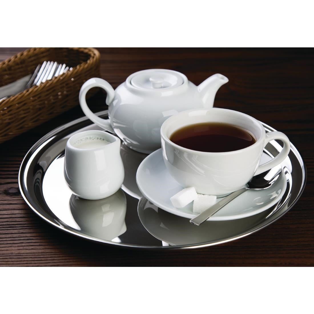 Olympia Stainless Steel Round Serving Tray 305mm - J828