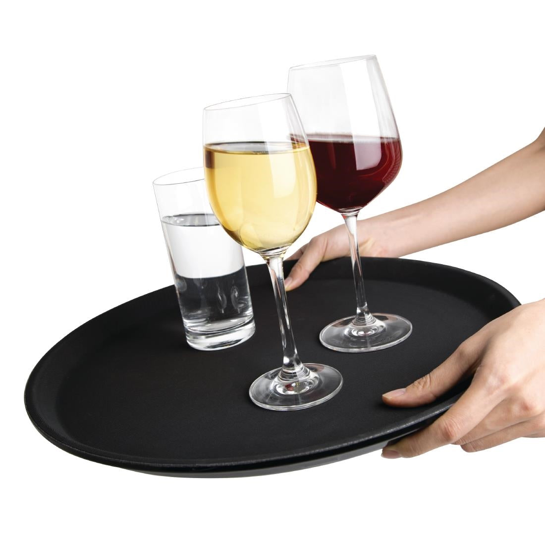 Olympia Kristallon Fibreglass Round Anti-Slip Bar Tray large - J847
