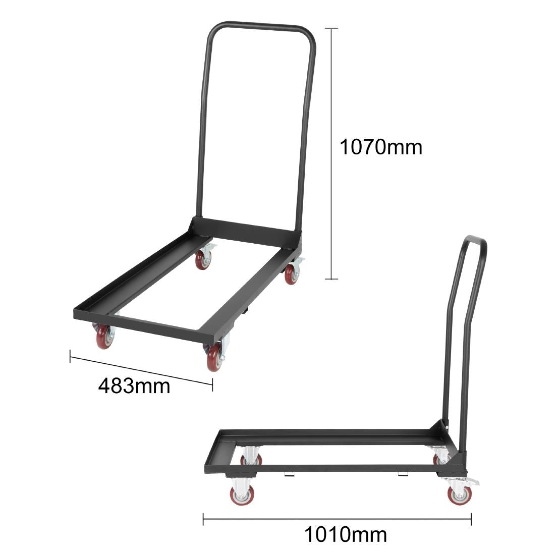 Bolero Folding Chair Trolley - JA345