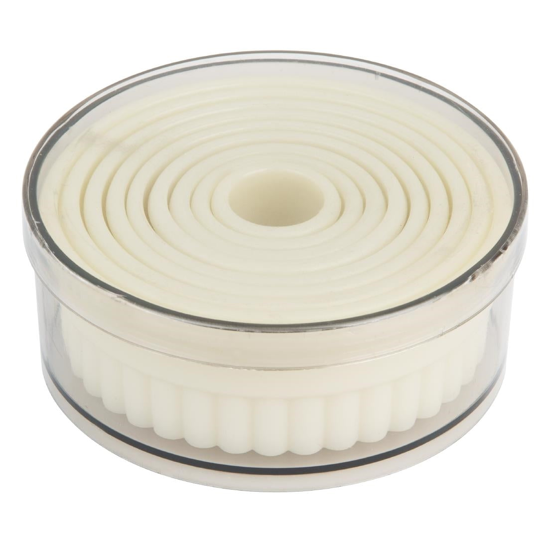 Vogue Serrated Round Pastry Cutters Nylon (9 Pack) - JA523