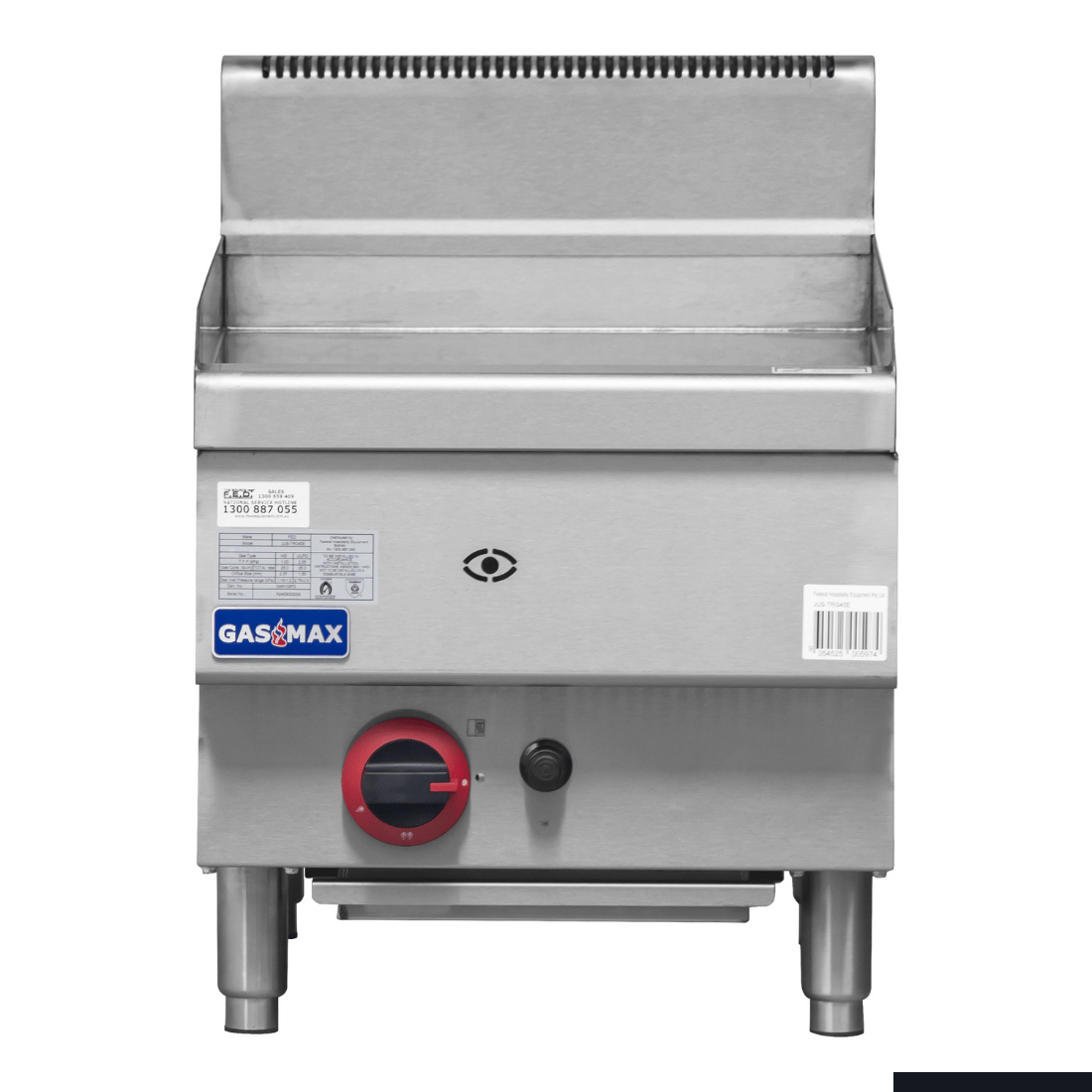 GASMAX Benchtop Single Bunner Griddle LPG Gas JUS-TRG40ELPG