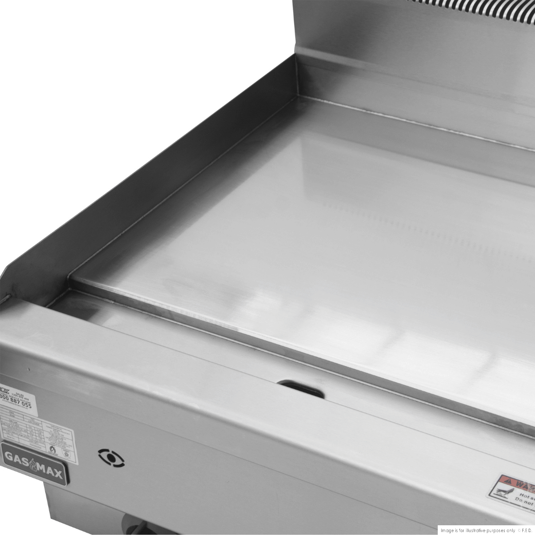 GASMAX Benchtop Single Bunner Griddle LPG Gas JUS-TRG40ELPG