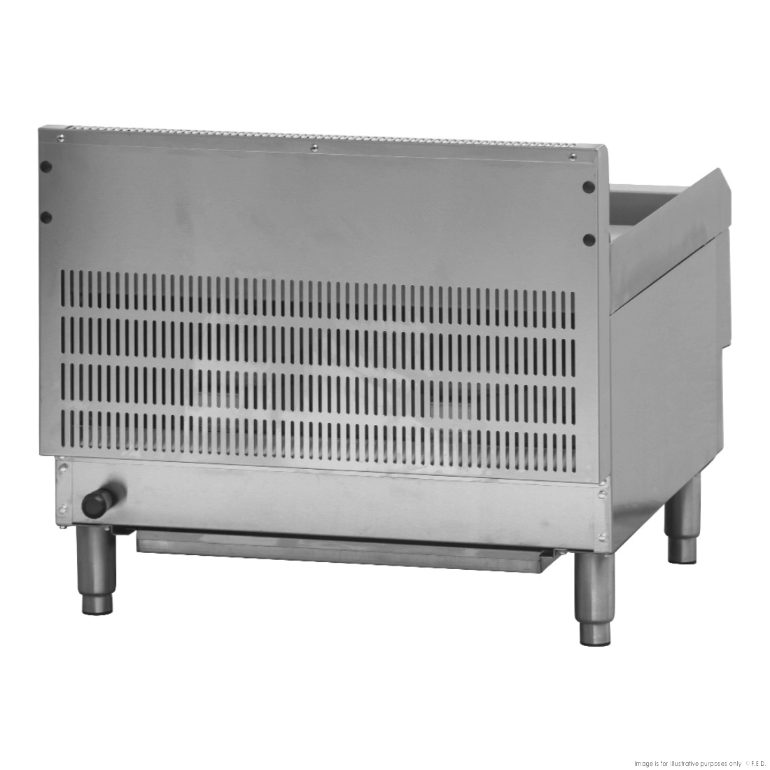 GASMAX Benchtop 2 Bunner Griddle 600mm JUS-TRG60E