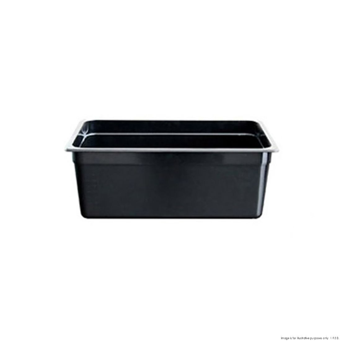F.E.D Black Poly 1/2 X 65 Mm Gastronorm Pan (1 x GN Pan) JW-P122B