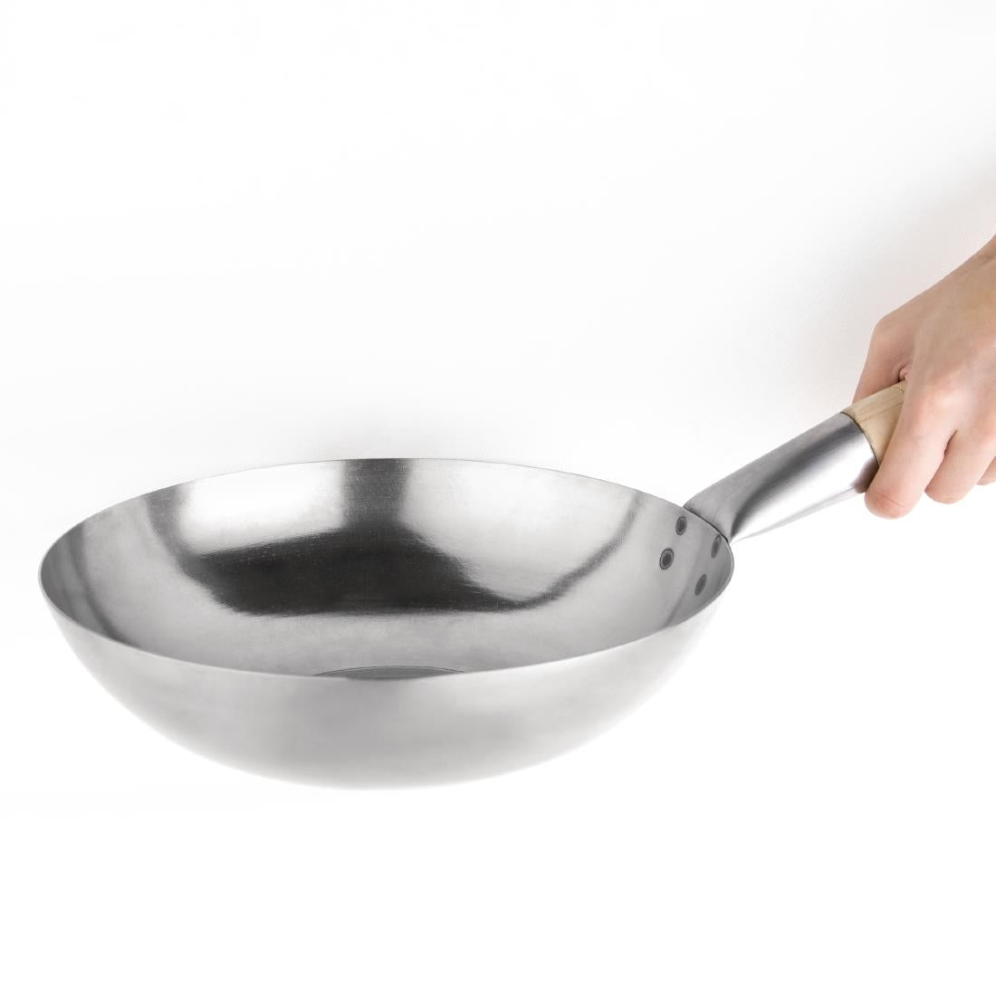 Vogue Mild Steel Wok Flat Base 254mm - K295
