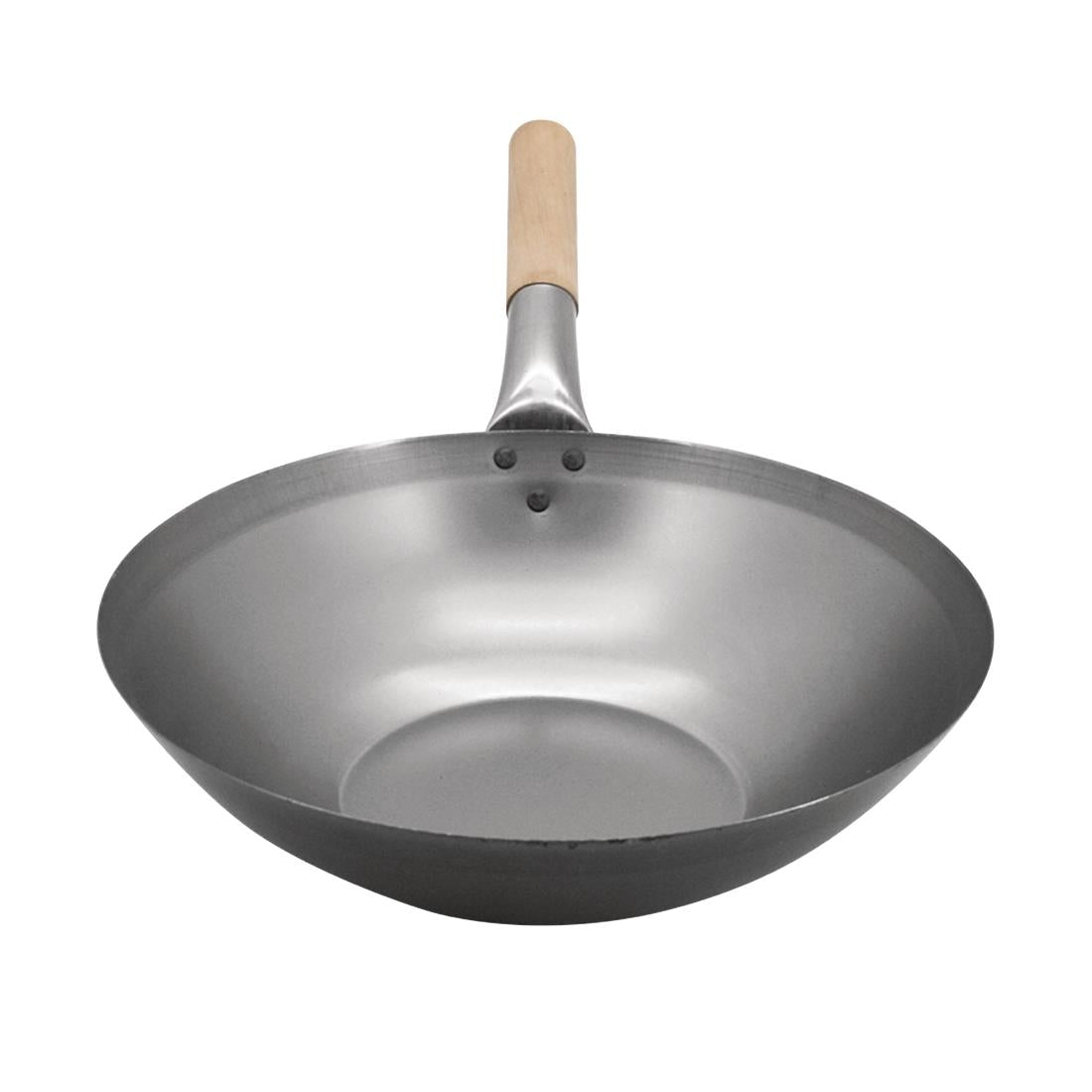 Vogue Mild Steel Wok Flat Base 330mm - K296