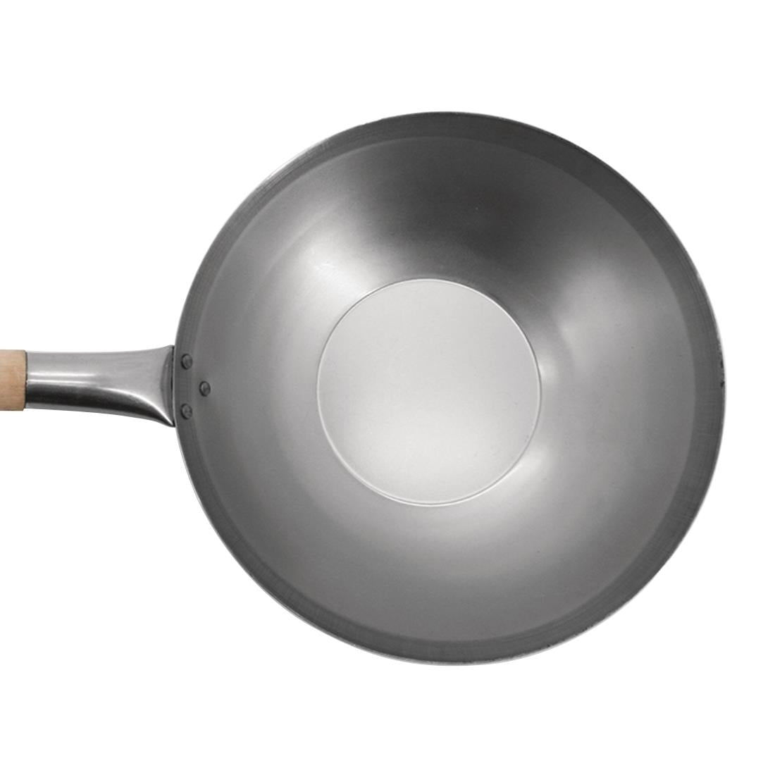Vogue Mild Steel Wok Flat Base 330mm - K296