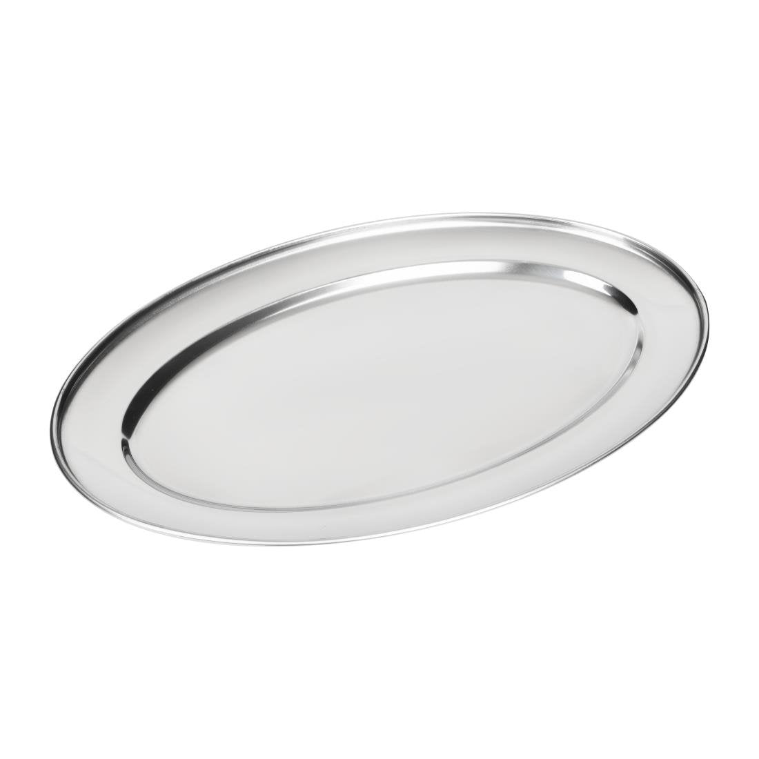 Olympia Stainless Steel Oval Service Tray 400mm - K365