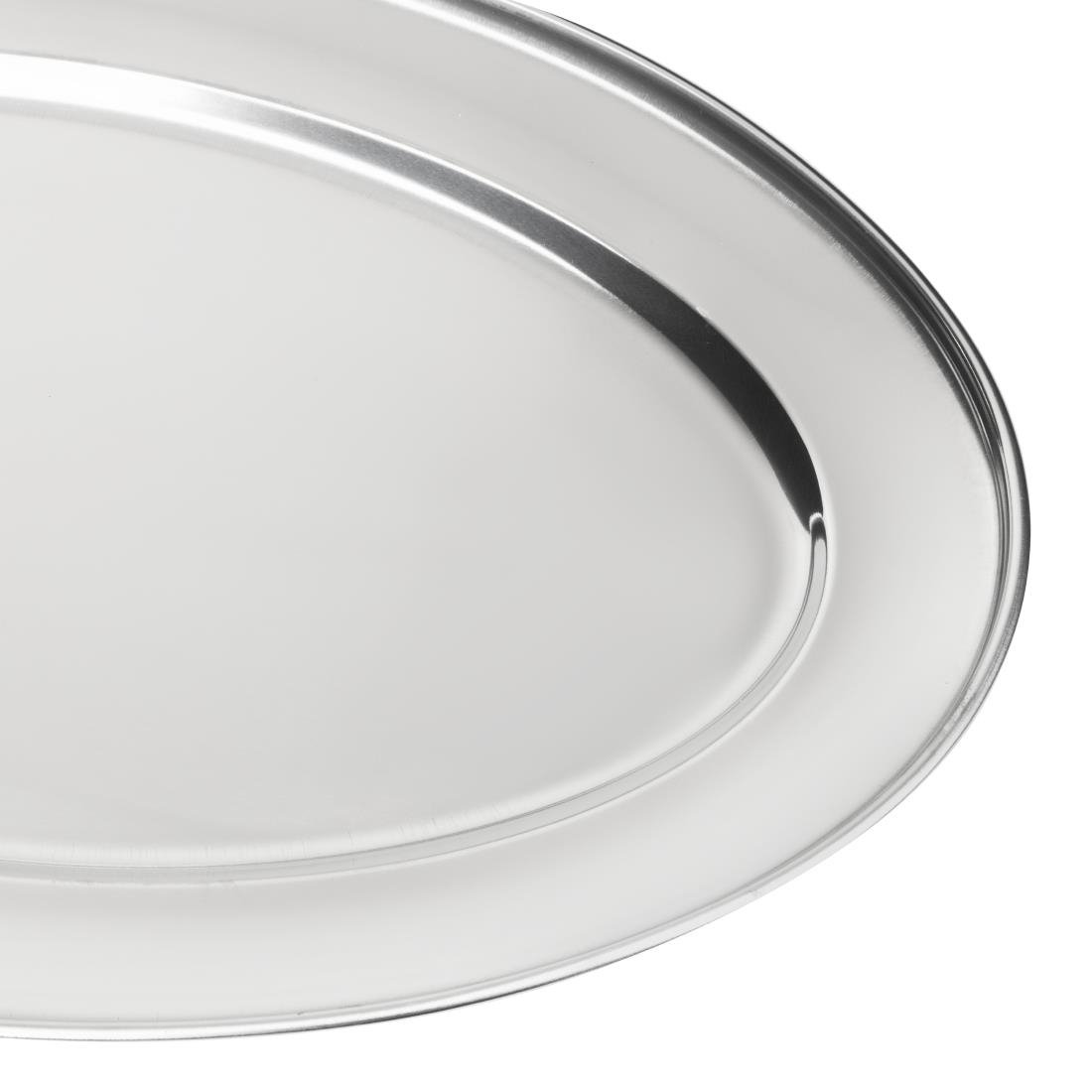 Olympia Stainless Steel Oval Service Tray 400mm - K365