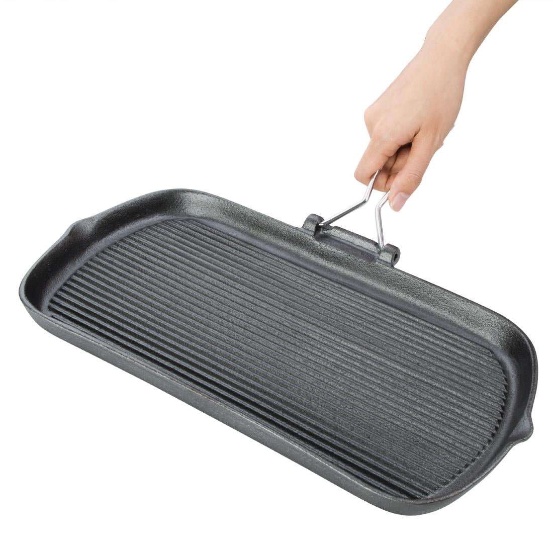Vogue Cast Iron Grill Pan - K417