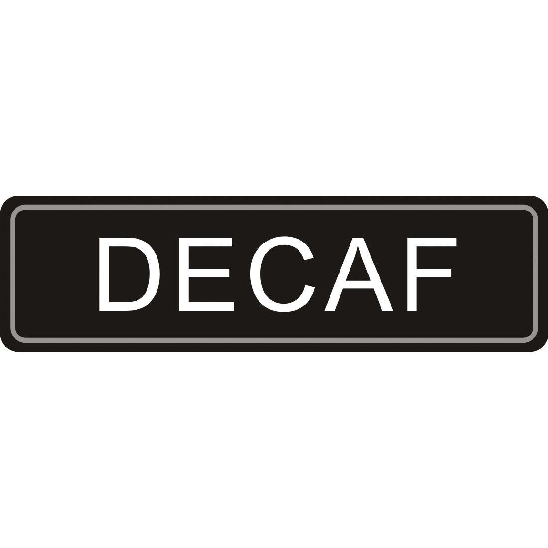 Olympia Adhesive Airpot Label Decaf - K701