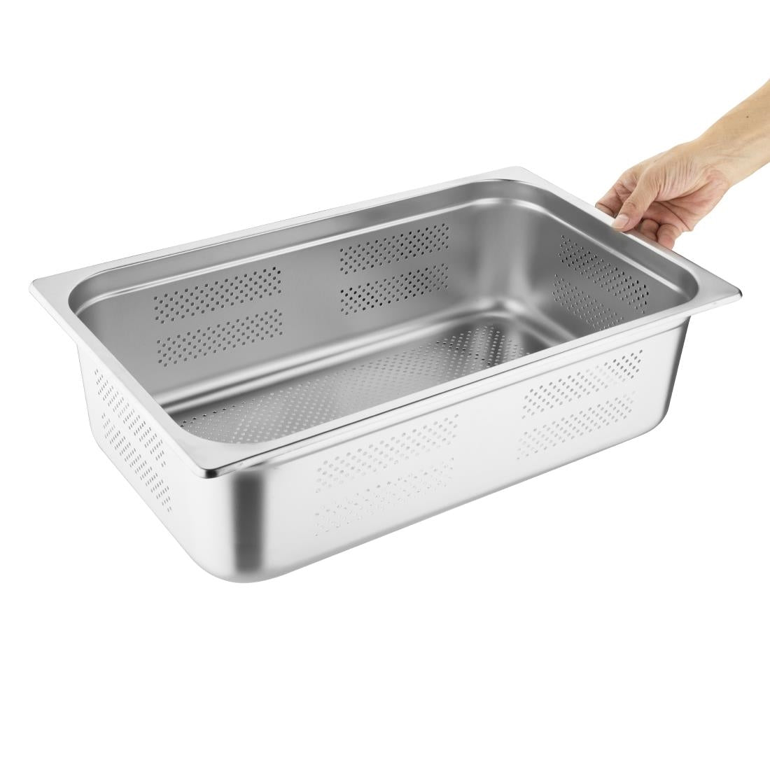 Vogue Perforated St/St - GN 1/1 150mm - K842-A