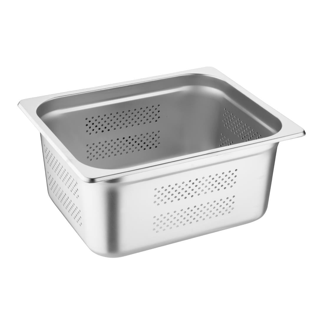 Vogue Stainless Steel Perforated 1/2 Gastronorm Tray 150mm - K846-A