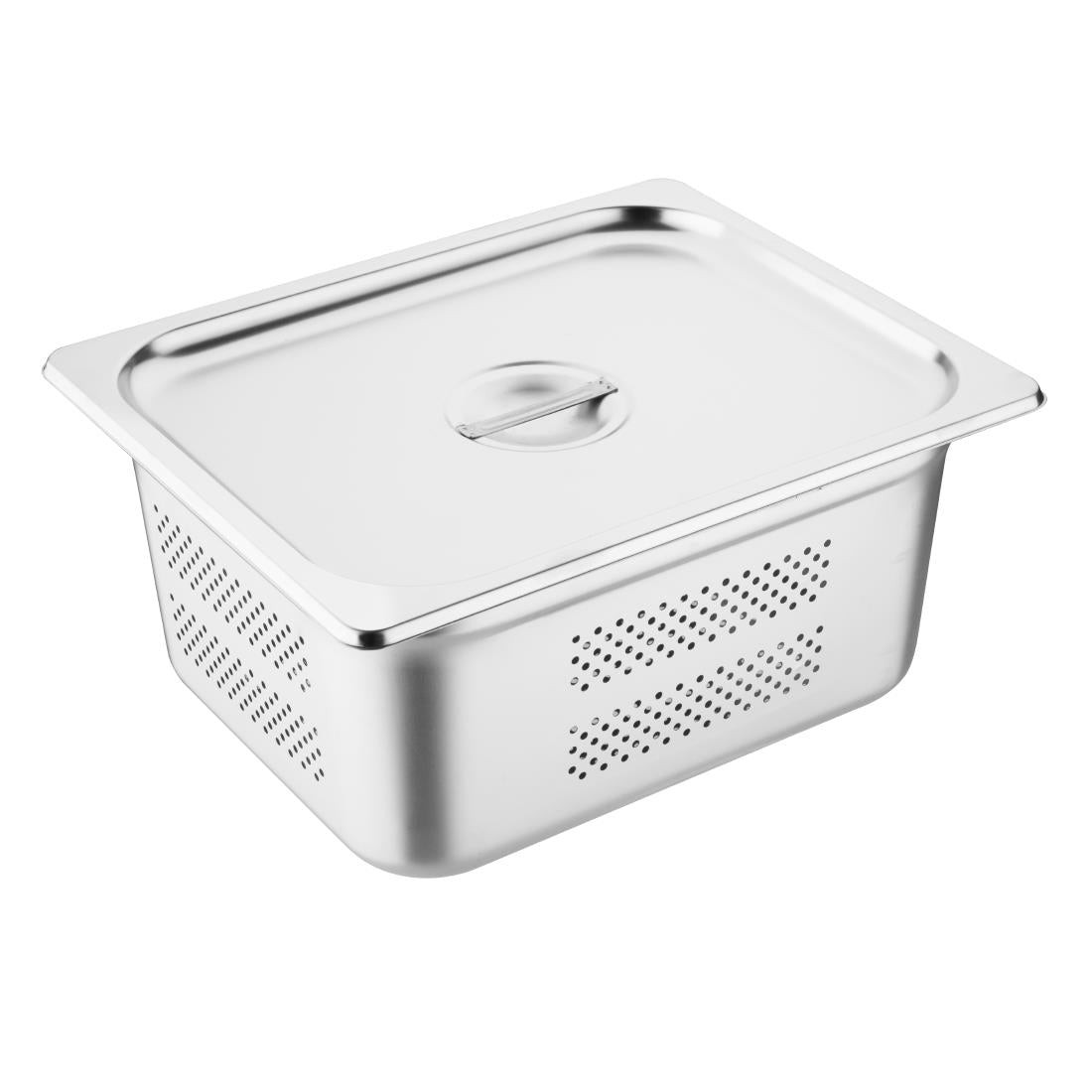 Vogue Stainless Steel Perforated 1/2 Gastronorm Tray 150mm - K846-A