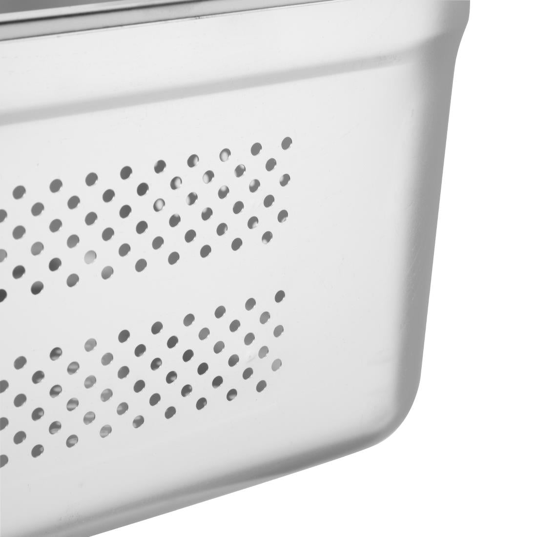 Vogue Stainless Steel Perforated 1/2 Gastronorm Tray 150mm - K846-A