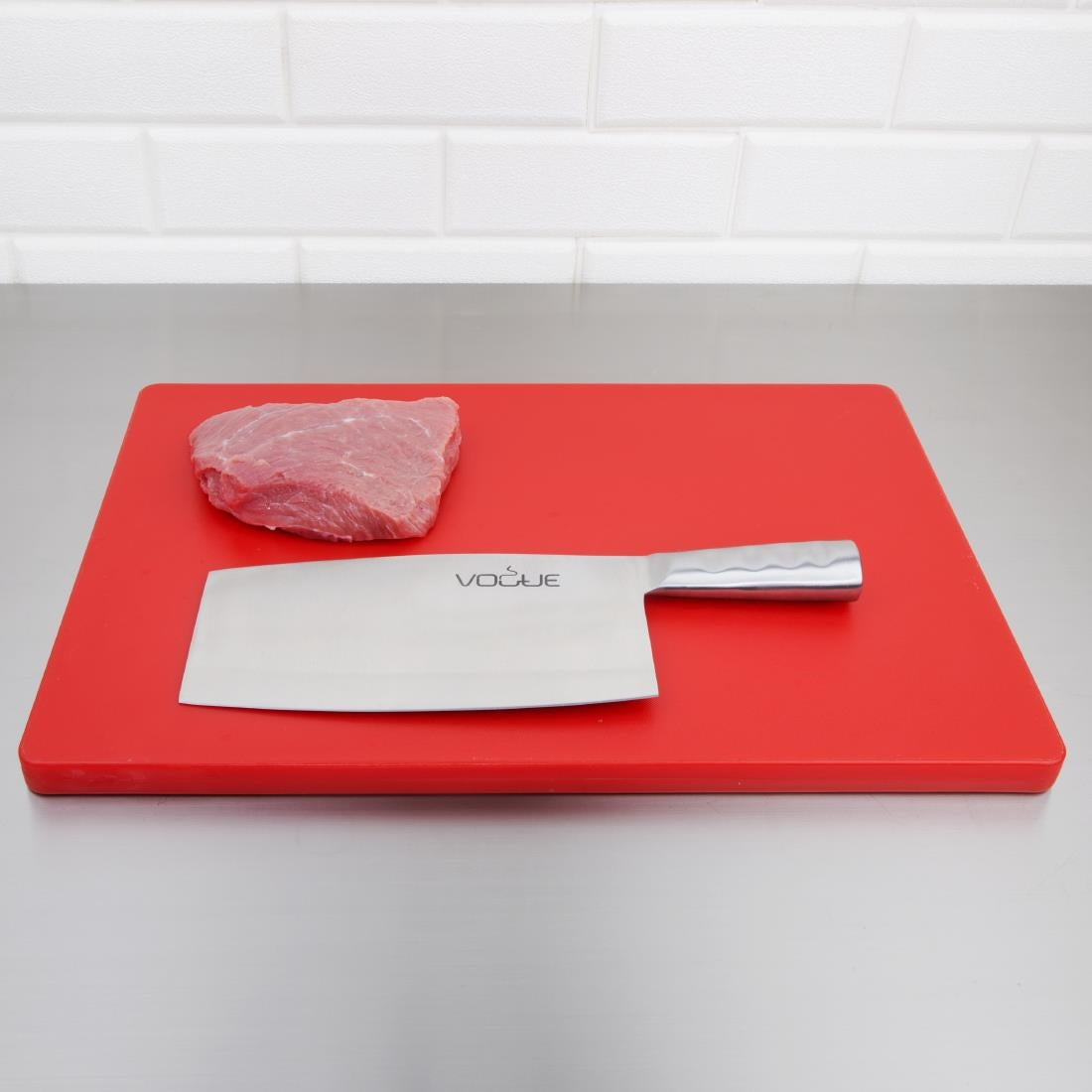 Vogue Stainless Steel Cleaver 20.5cm - L259