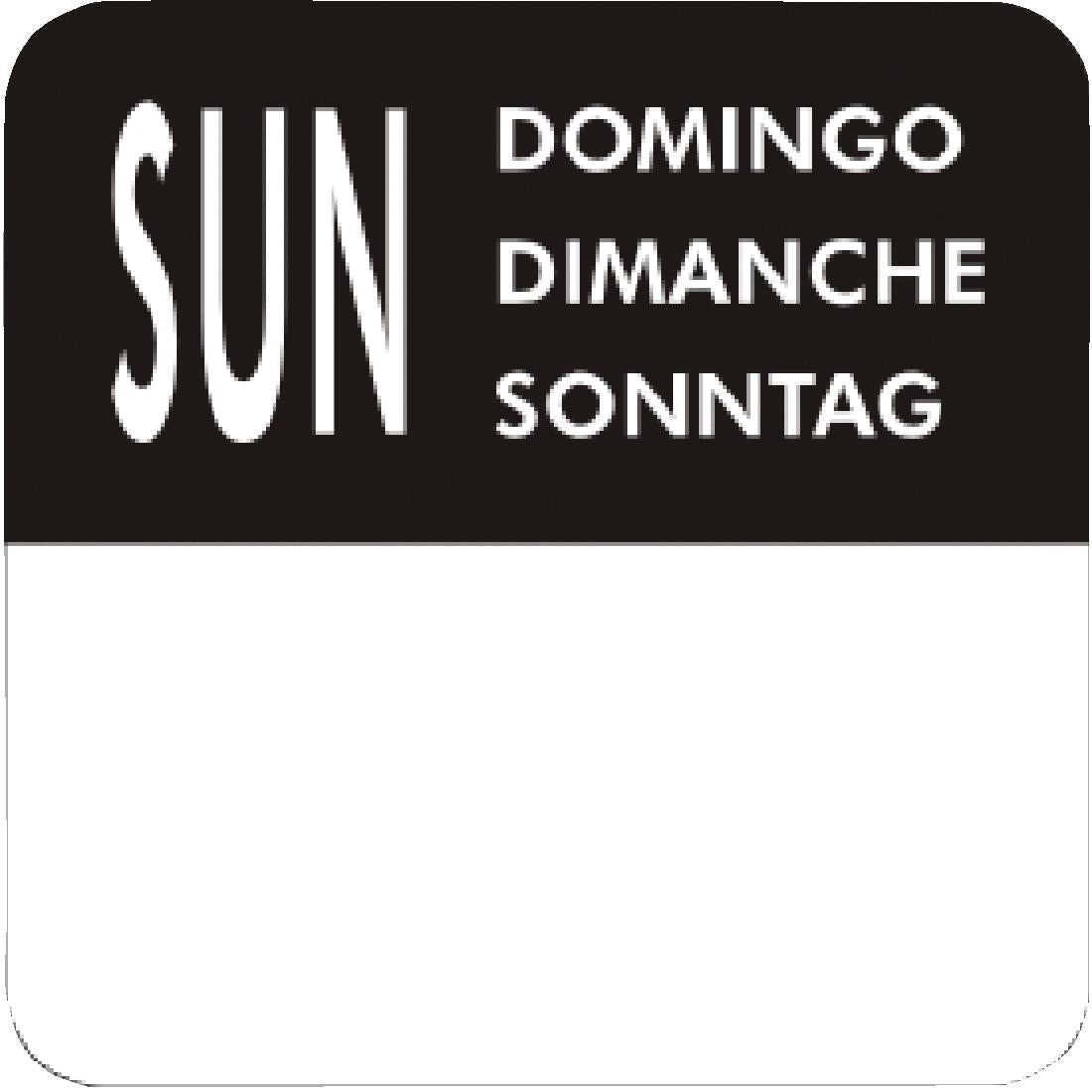 Vogue Removable Day of the Week Labels - S151