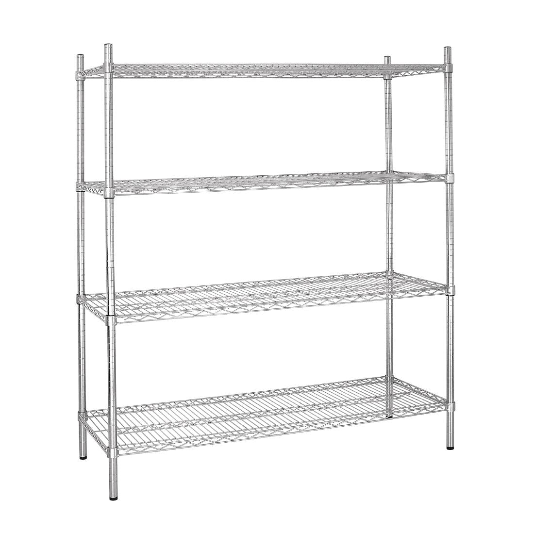 Vogue 4 Tier Wire Shelving Kit - 1830x460mm - L939