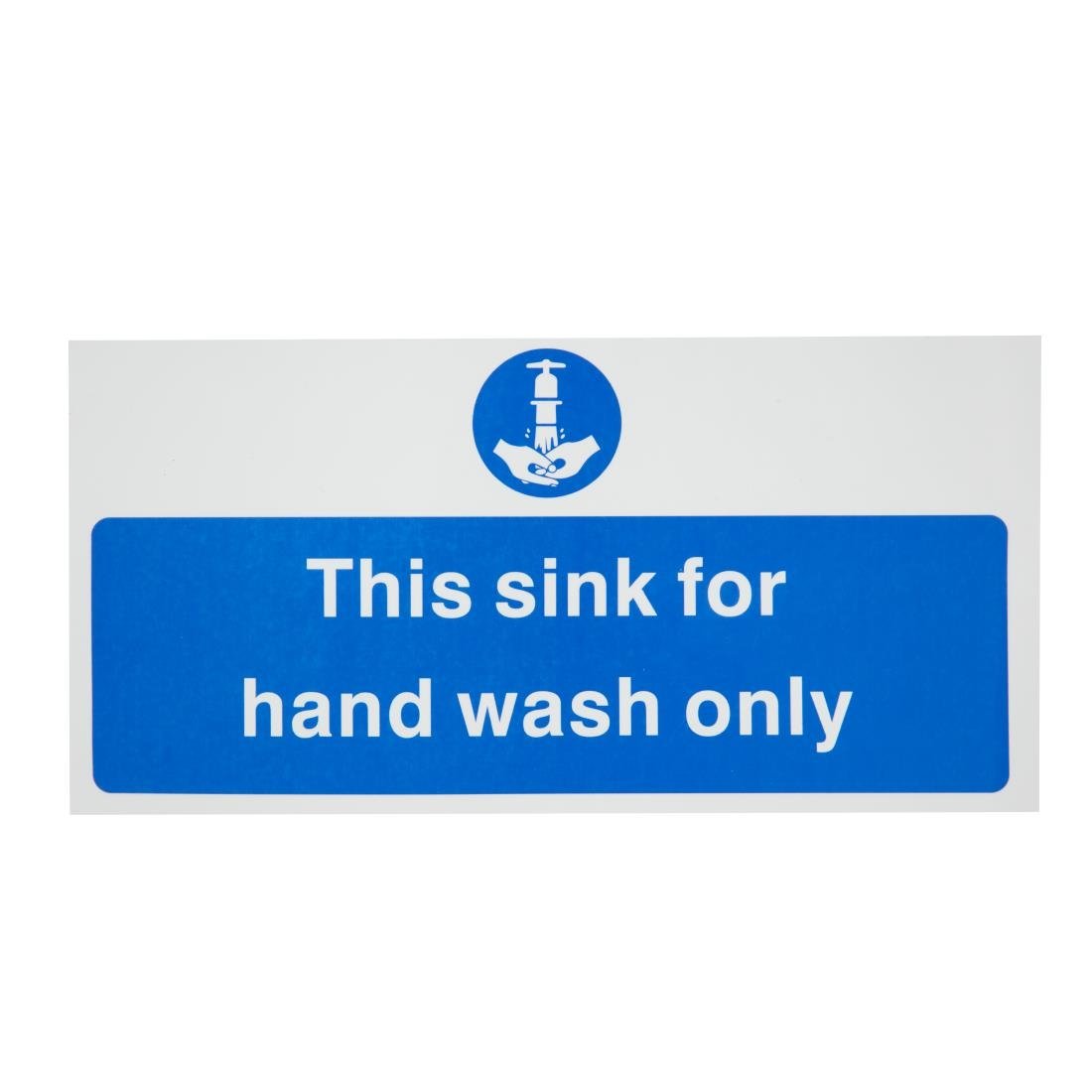 Vogue Hand Wash Only Sign - L952