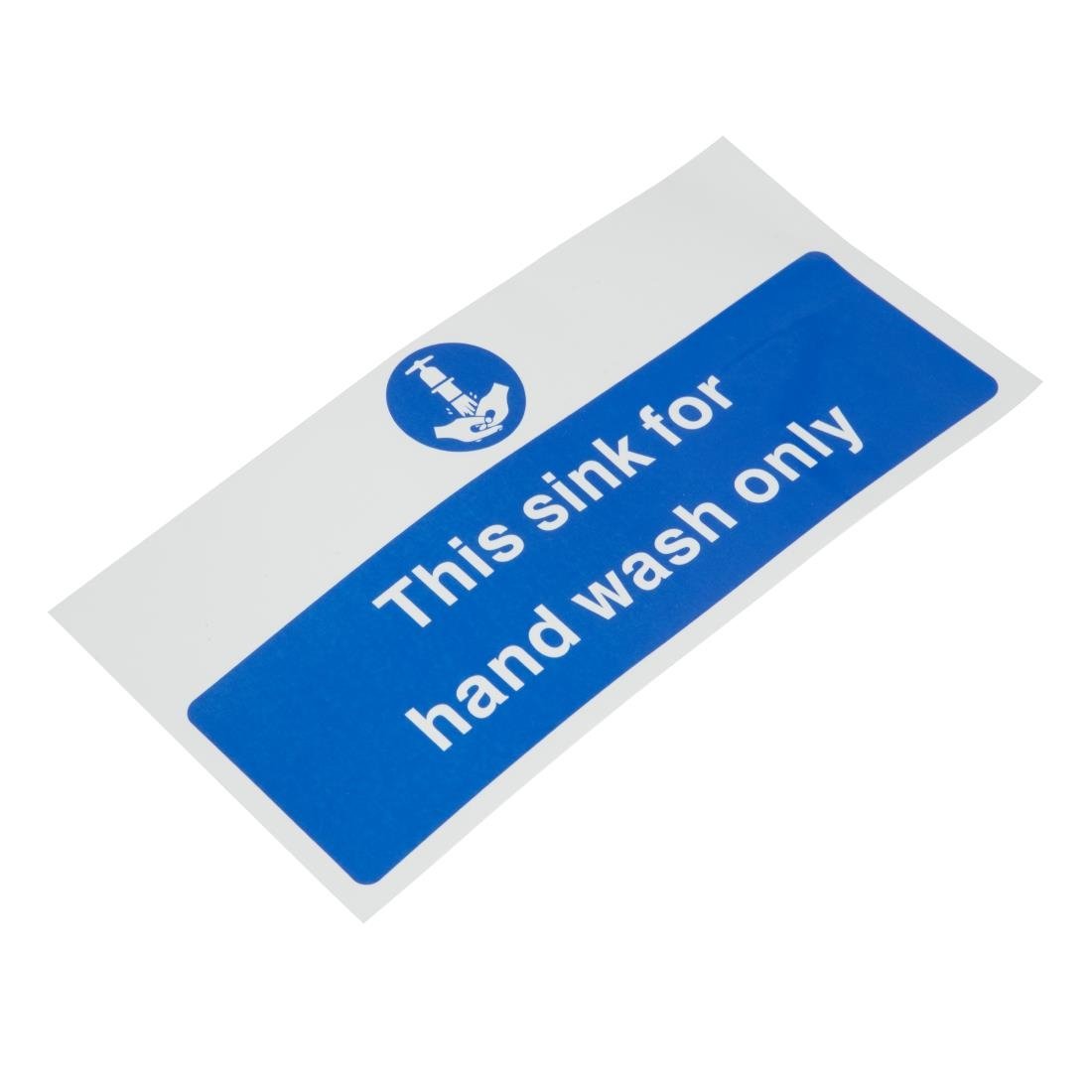 Vogue Hand Wash Only Sign - L952