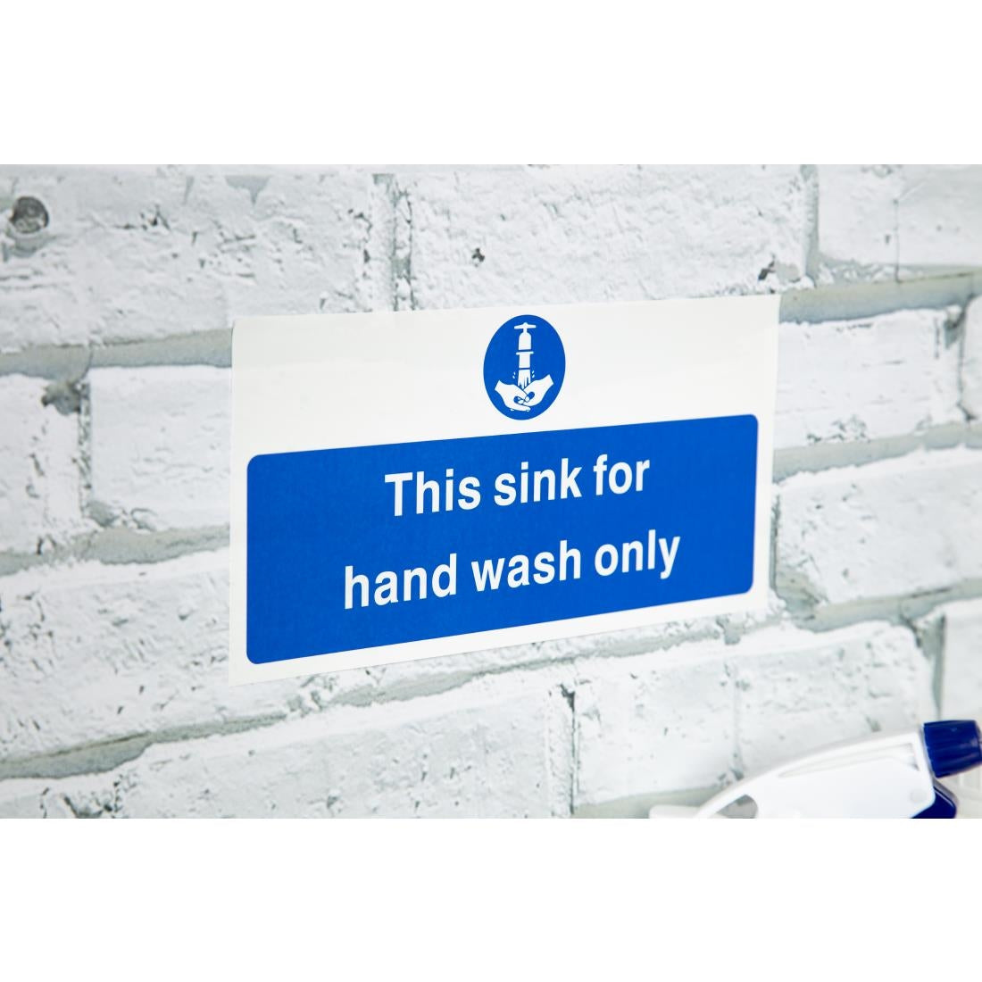 Vogue Hand Wash Only Sign - L952