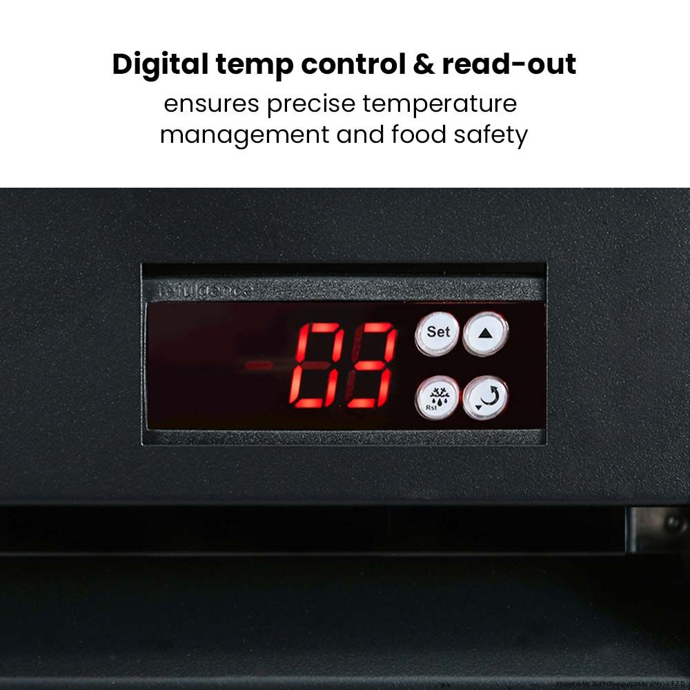 Thermaster Double Glass Door Colourbond Upright Drink Fridge LG-580BP