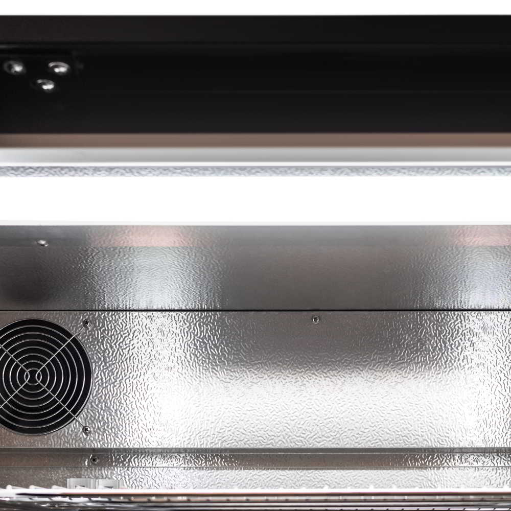 AG Equipment Twin Sliding Door Bar Fridge - Black Body & Doors BEER2-SD